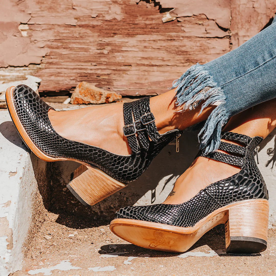 Ginevra™ | Zapatos de tacón con múltiples correas y tacón grueso