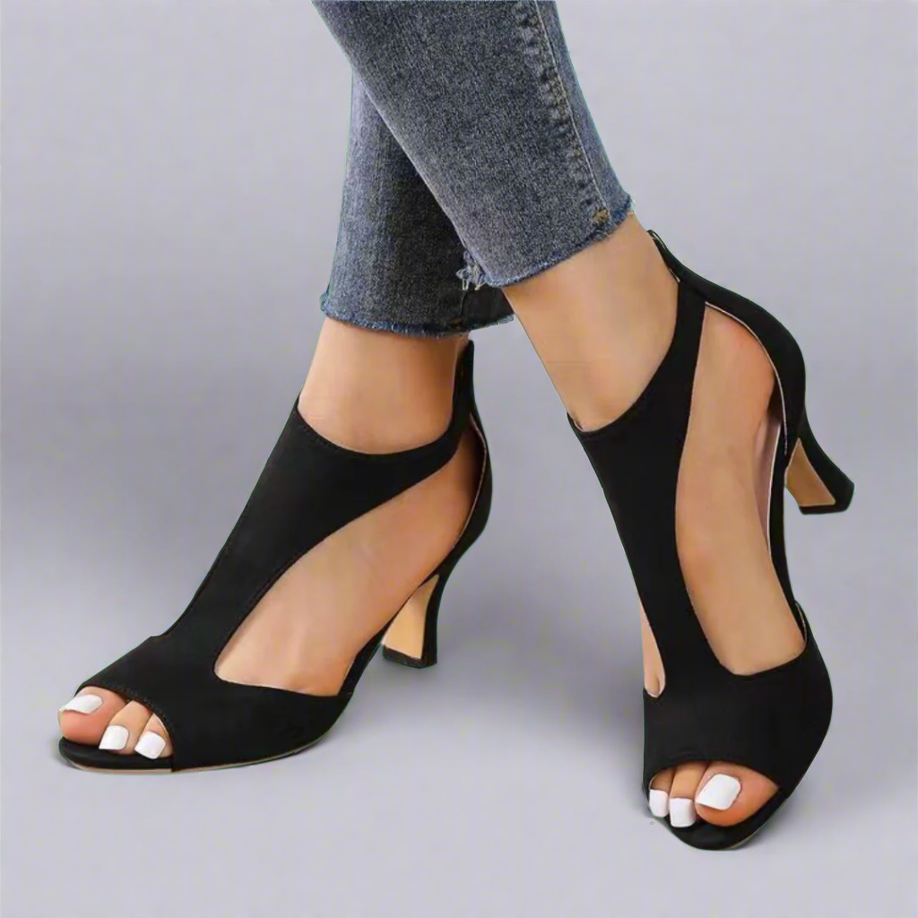 Débora | Sandalias Elegantes de Punta Abierta