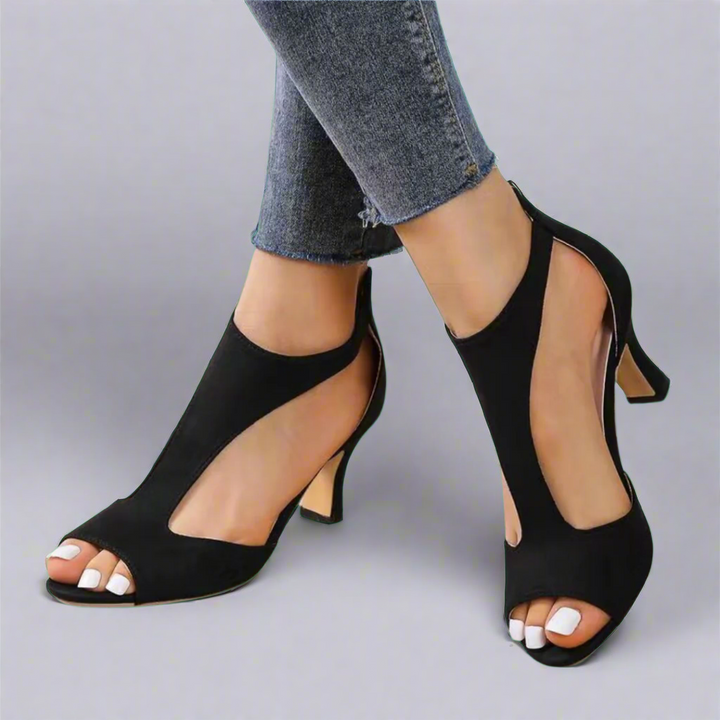 Débora | Sandalias Elegantes de Punta Abierta