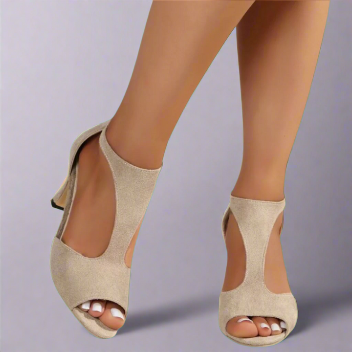 Débora | Sandalias Elegantes de Punta Abierta