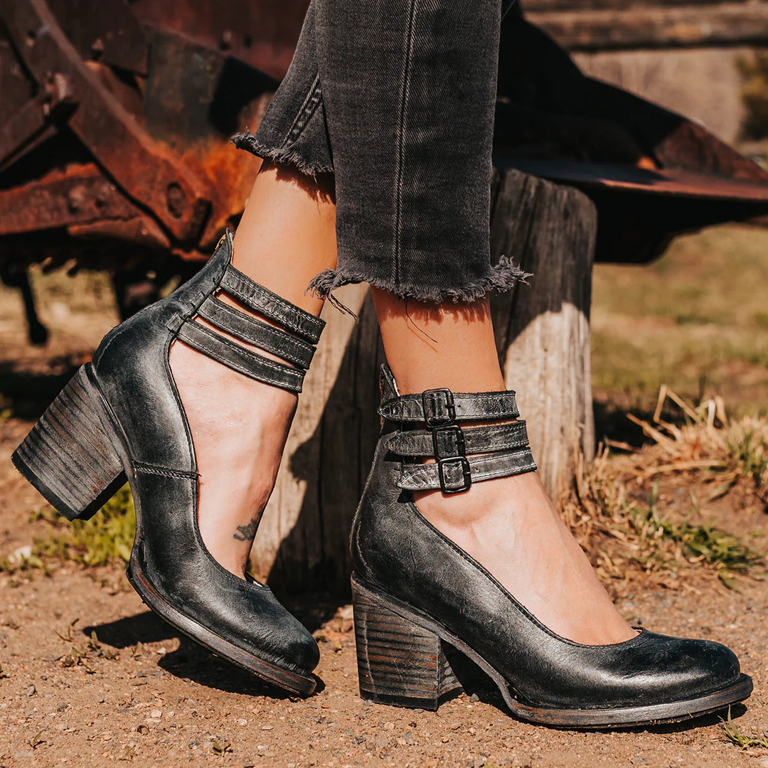 Ginevra™ | Zapatos de tacón con múltiples correas y tacón grueso