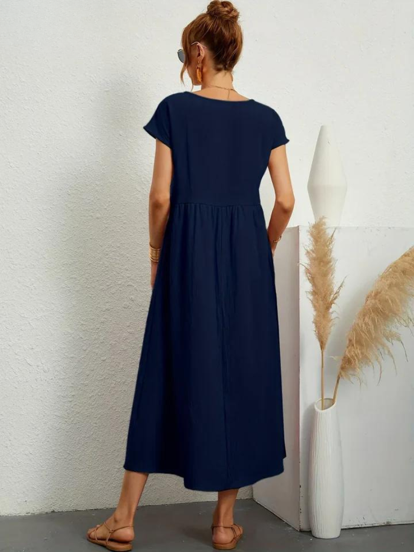 Ruby | Robe Essentielle Élégante en Coton et Lin