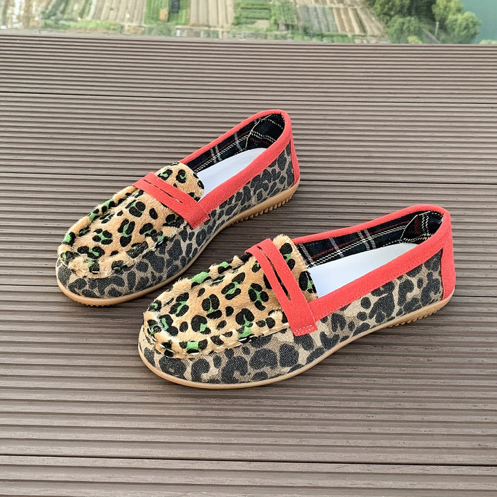 Aimee™ | Mocasín Leopardo Rojo