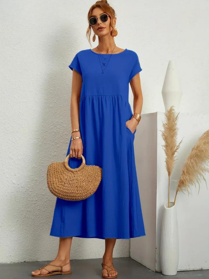 Ruby | Robe Essentielle Élégante en Coton et Lin
