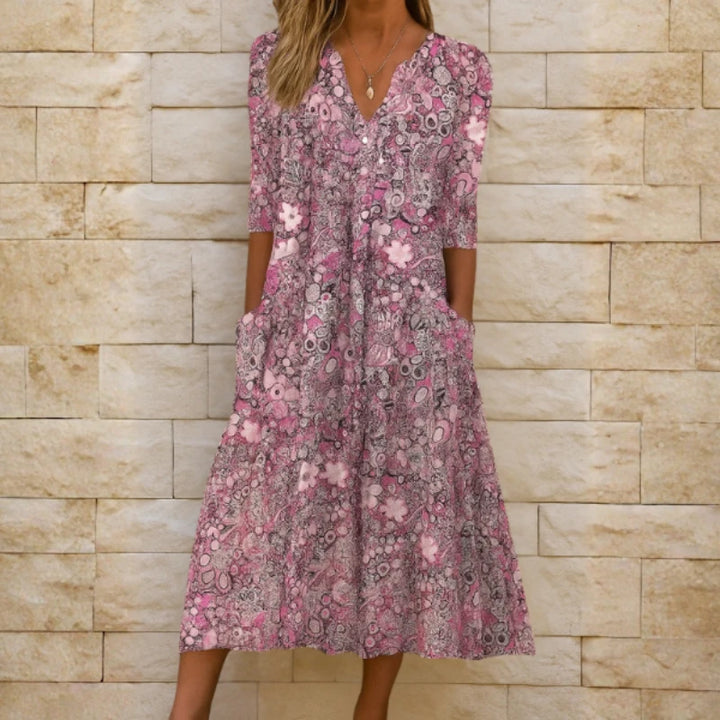 Olivia™ | Vestido Elegante y Cómodo con Escote en V