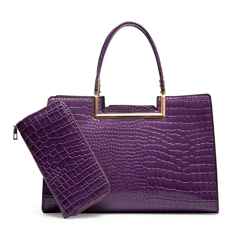 Conjunto de Bolsa y Cartera de Cuero