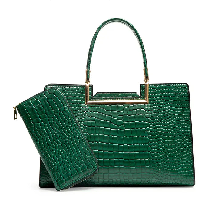 Conjunto de Bolsa y Cartera de Cuero